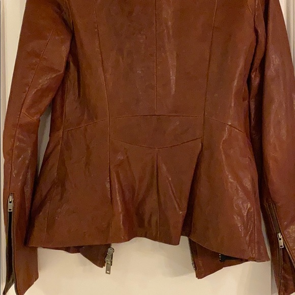 Danier brown leather jacket - Picture 4 of 8